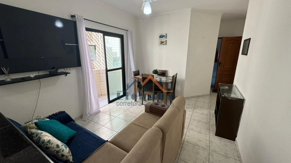 Imagens do imóveis 1 dormitório com 2 sacadas - 200 metros do mar