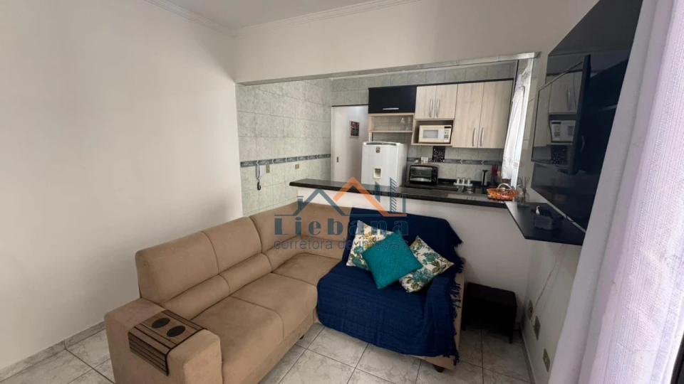 Imagens do imóveis 1 dormitório com 2 sacadas - 200 metros do mar