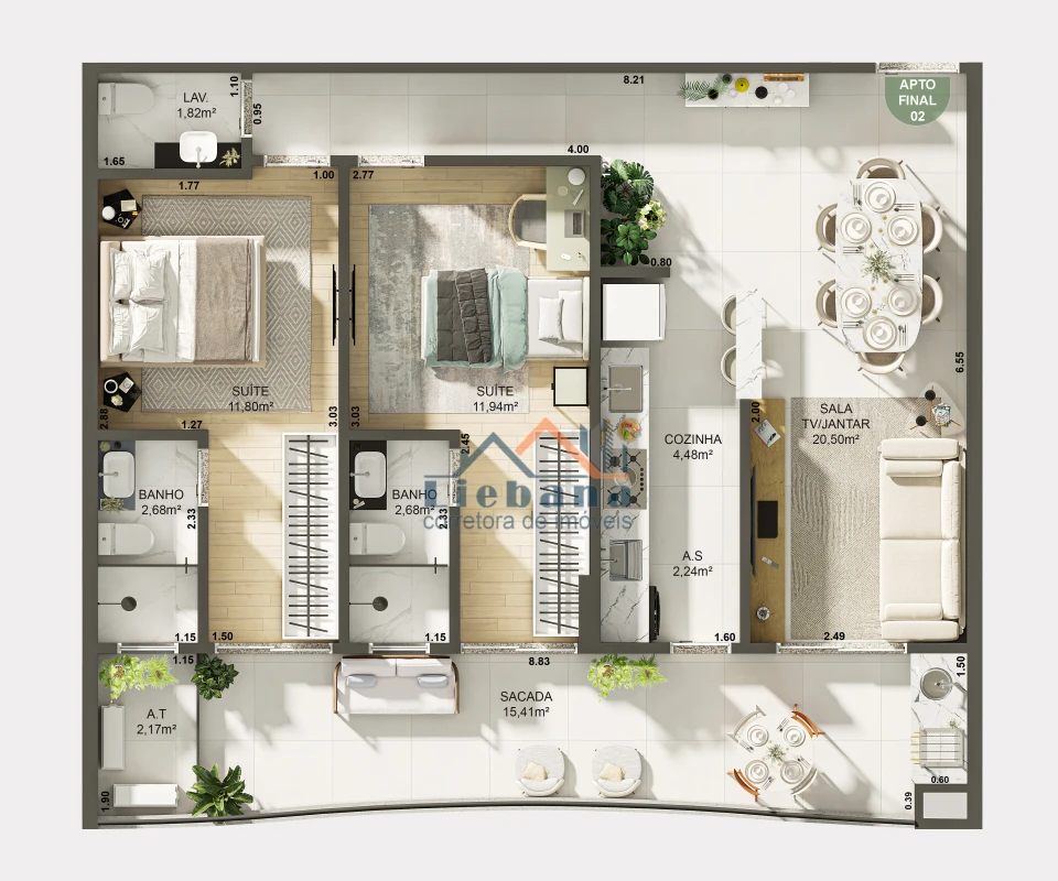 Imagens do imóveis APARTAMENTO EM OBRAS  78M2 - GUILHERMINA