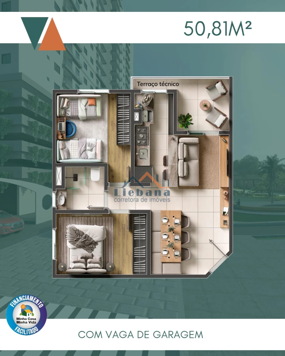 Imagens do imóveis Apartamento Na Planta Em Santos 2 Dormitórios 1 Vaga De Garagem