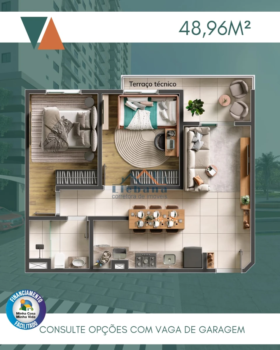 Imagens do imóveis Apartamento Na Planta Em Santos 2 Dormitórios 1 Vaga De Garagem