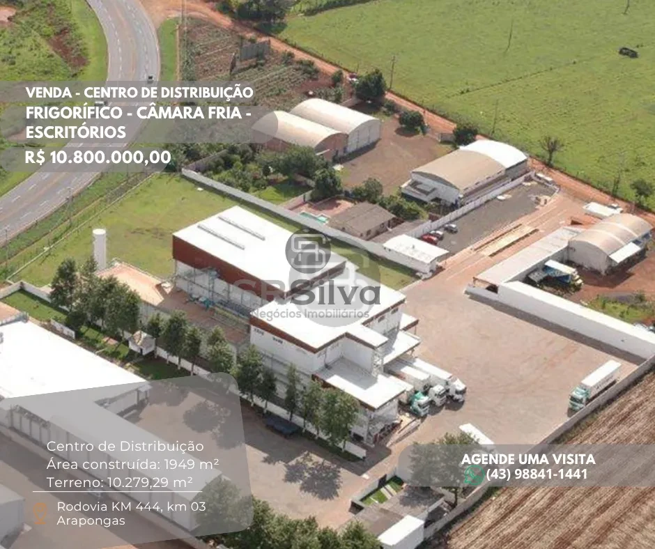 Imagens do imóveis CENTRO DE DISTRIBUIÇÃO - COMERCIAL - FRIGORÍFICO - CÂMARA FRIA À VENDA EM ARAPONGAS