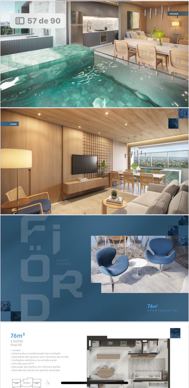 Apartamento 2 suites com piscina e varanda exlusiva Setor Marista