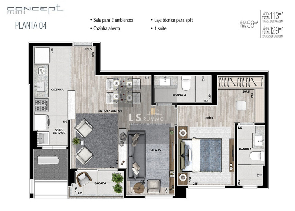 Apartamento Edifício Concept Palhano