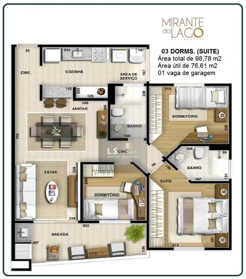 Apartamento À Venda Condomínio Mirante Do Lago Londrina