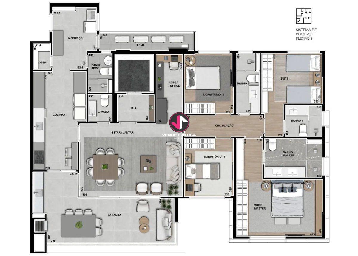 Imagens do imóveis Authentique plaenge apartamento a venda 4 quartos 2 suites 193 m² 2 vagas no  Jardim das Américas -Cuiabá - MT REF: AP0041