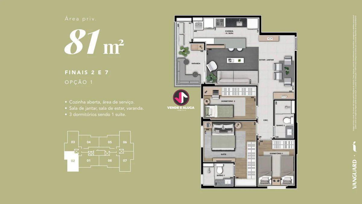 Imagens do imóveis Apartamento à venda Liven Cuiaba 3 quartos 1 suite 1 vaga 81m² Jardim Bom Clima REF: AP0013