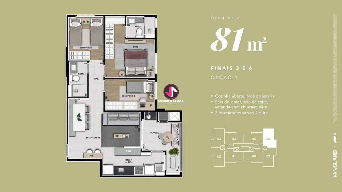 Imagens do imóveis Apartamento à venda Liven Cuiaba 3 quartos 1 suite 1 vaga 81m² Jardim Bom Clima REF: AP0013