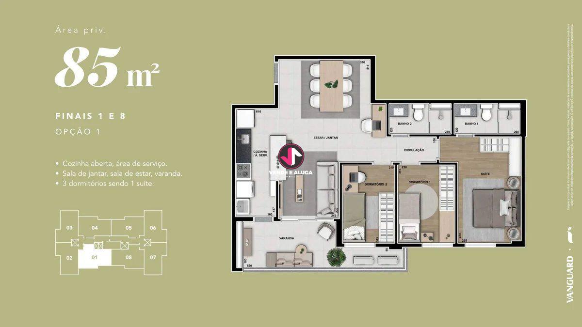 Imagens do imóveis Apartamento à venda Liven Cuiaba 3 quartos 1 suite 1 vaga 81m² Jardim Bom Clima REF: AP0013