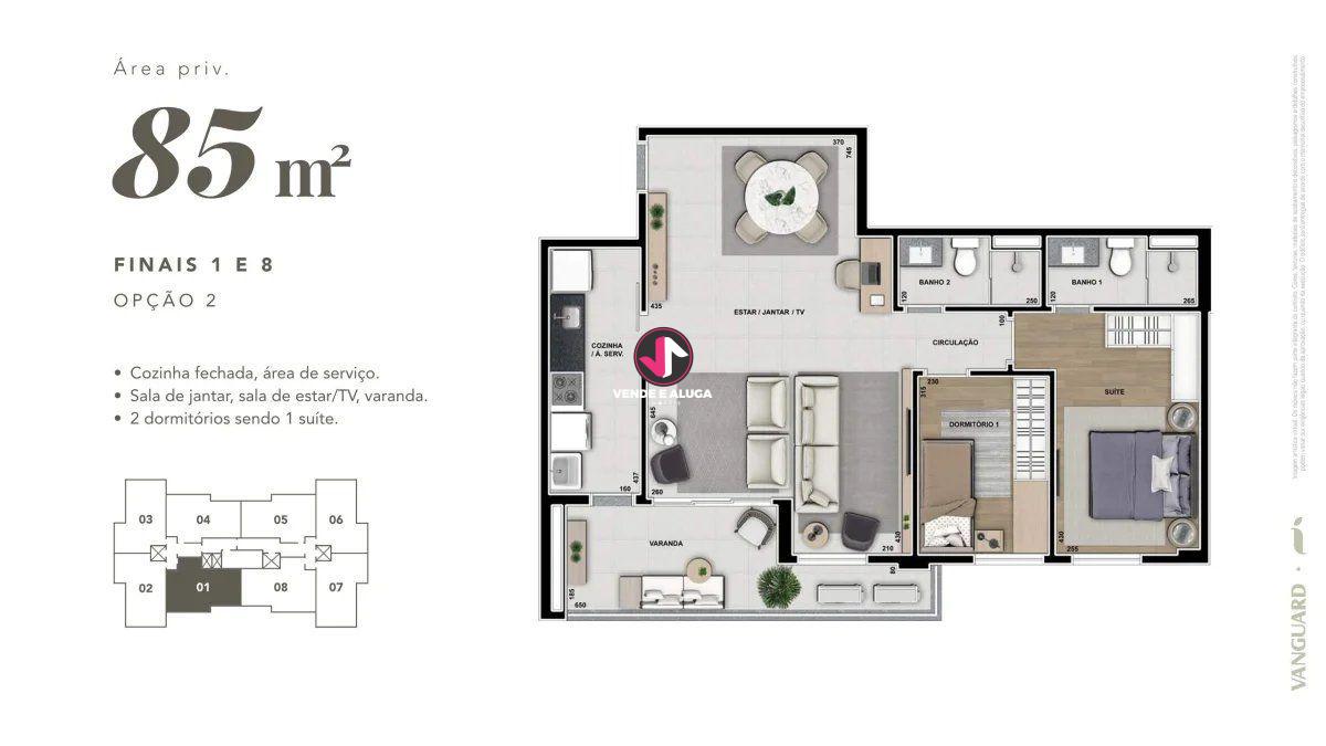 Imagens do imóveis Apartamento com 3 quartos, 85m², à venda no Bairro Jardim Bom Clima Cuiabá  REF: AP0014
