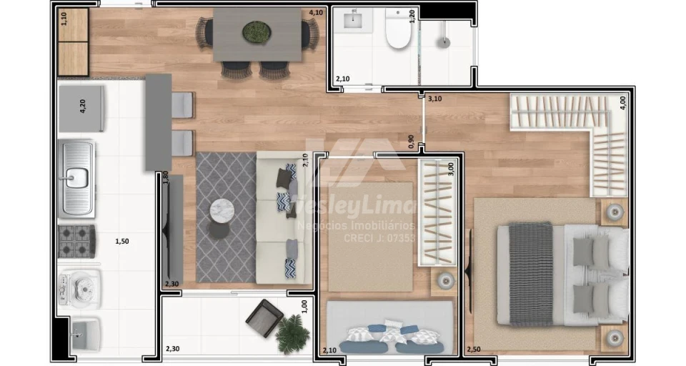 Imagens do imóveis Apartamento à Venda no Condomínio Real Park em Londrina | Zona Norte com Área de Lazer Completa