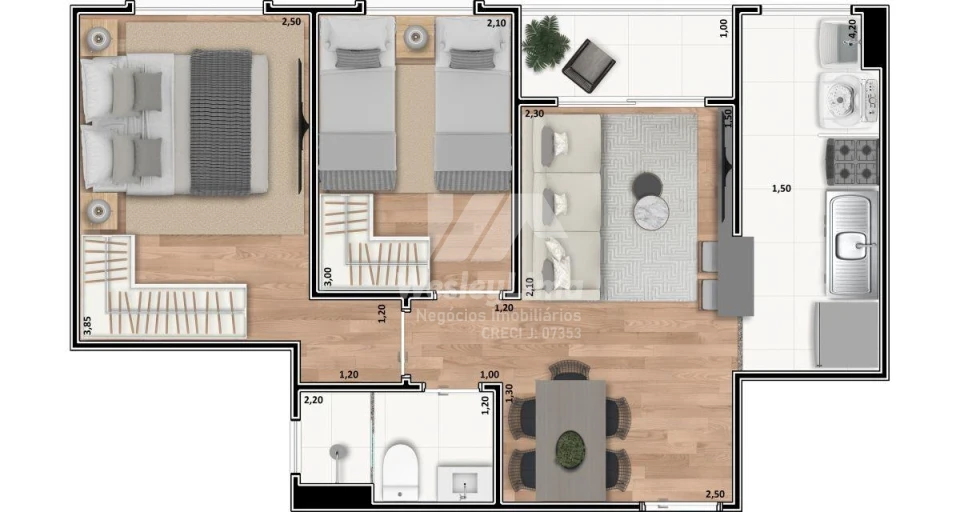Imagens do imóveis Apartamento à Venda no Condomínio Real Park em Londrina | Zona Norte com Área de Lazer Completa
