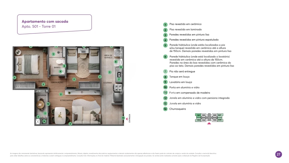 Imagens do imóveis Lançamento MRV na Zona Leste de Londrina | Residencial La Coline – Apartamento 2 Quartos
