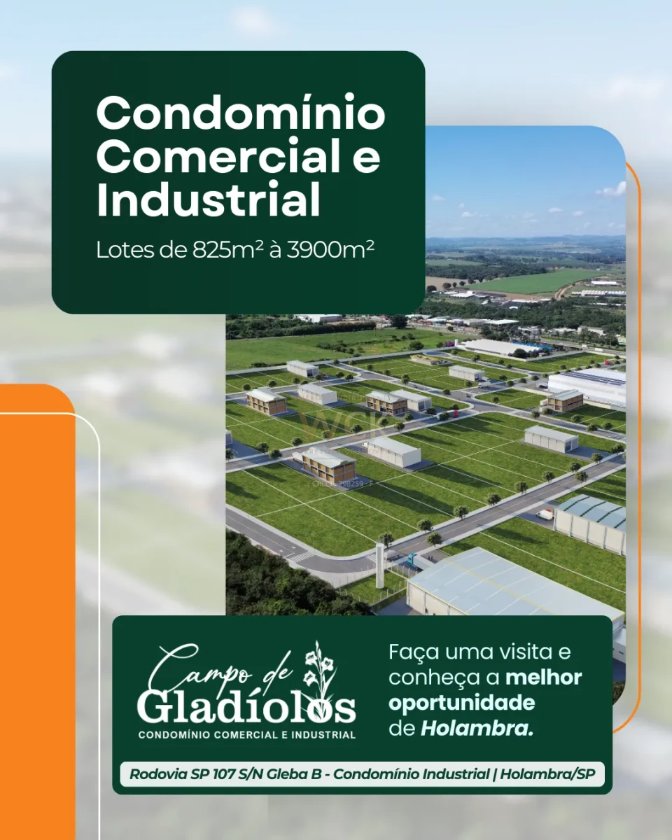 Imagens do imóveis Lotes industriais e comerciais no Condomínio Industrial e Comercial Campo dos Gladíolos.