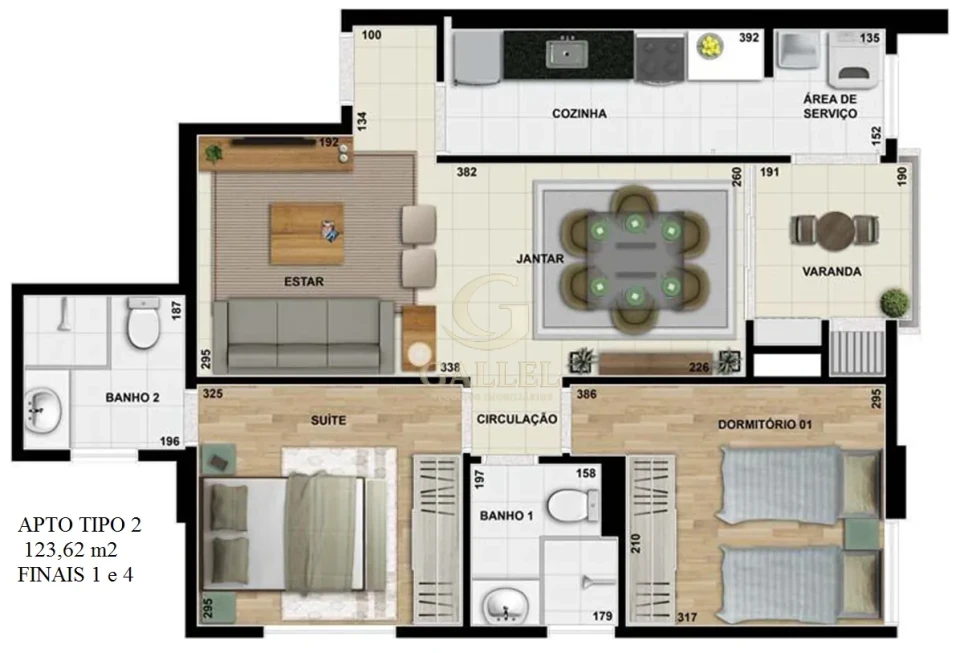 Imagens do imóveis Edifício Konstanz em Londrina: Apartamento à Venda no Centro com 2 Quartos, Suíte, 2 Vagas e Valor de R$ 510 Mil
