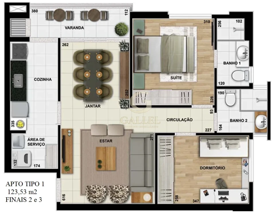 Imagens do imóveis Edifício Konstanz em Londrina: Apartamento à Venda no Centro com 2 Quartos, Suíte, 2 Vagas e Valor de R$ 510 Mil