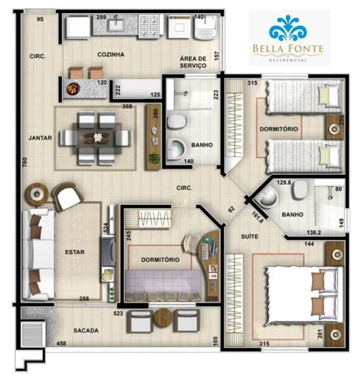 Imagens do imóveis Apartamento À Venda Residencial Bella Fonte Londrina